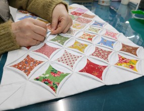 예쁜 퀼트 작품!퀼트 1급 자격증에 도전중인 수강생 모습입니다~자격증반 취미반 수시모집 중입니다~평생 취미 최고!